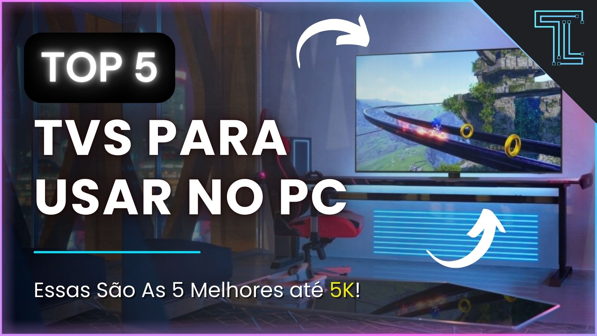 Top 5: Melhores TVs pra Usar Como Monitor de PC | Até R$5000 Se liga ...